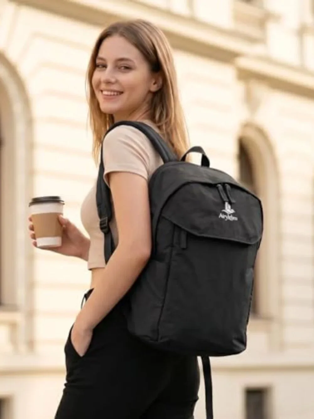 Stylish Commuter Backpack for Travel, Fits 15.6